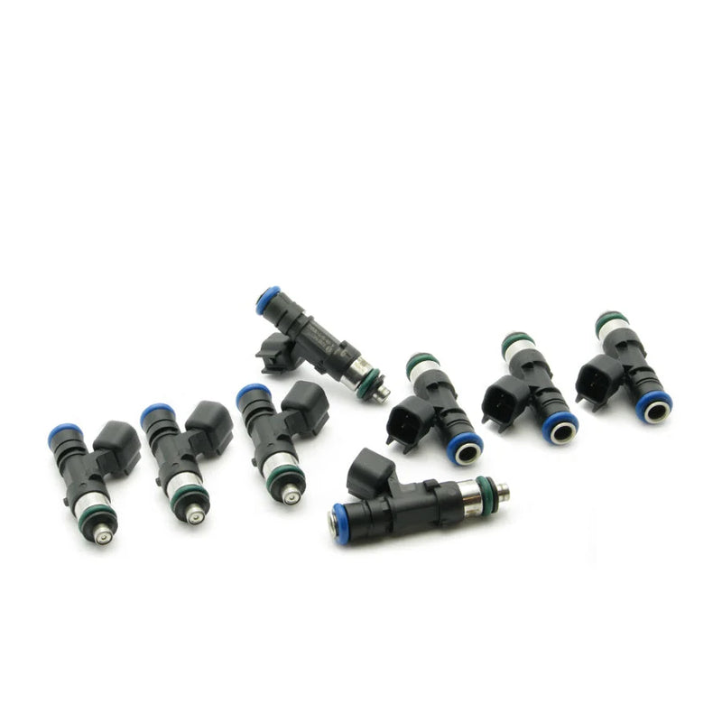 Set of eight 1000cc fuel injectors for Challenger, Charger SRT8 Hemi 5.7/6.1/6.4 and RAM 1500/2500. Compatible EV14 style.