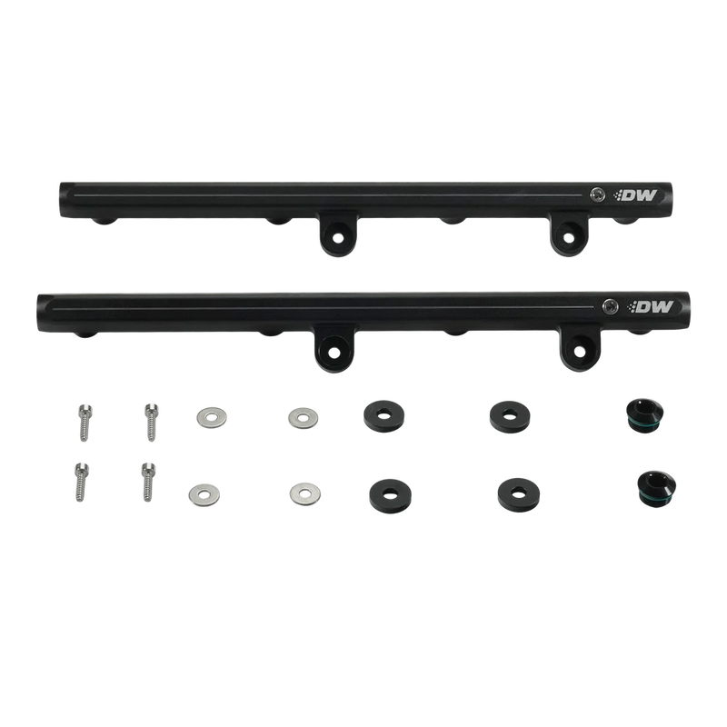 DW brand Hemi fuel rails kit with mounting hardware for 2005-23 Dodge and Chrysler.