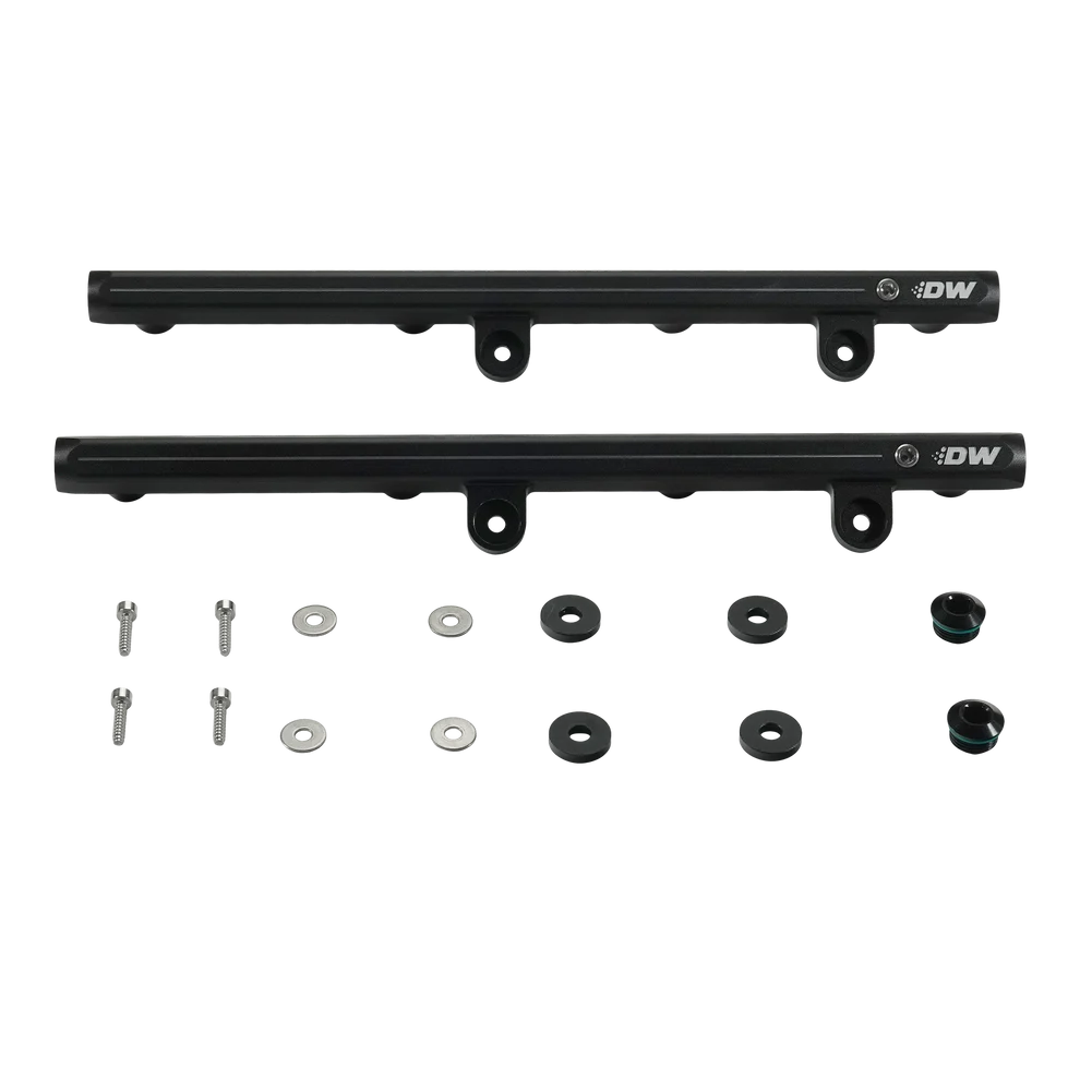 DW brand Hemi fuel rails kit with mounting hardware for 2005-23 Dodge and Chrysler.