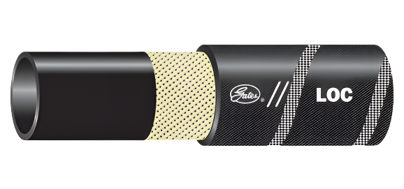 -8 AN Hydraulic Hose 1/2" | Fiber Braided Lock-On Hose (Per Inch)