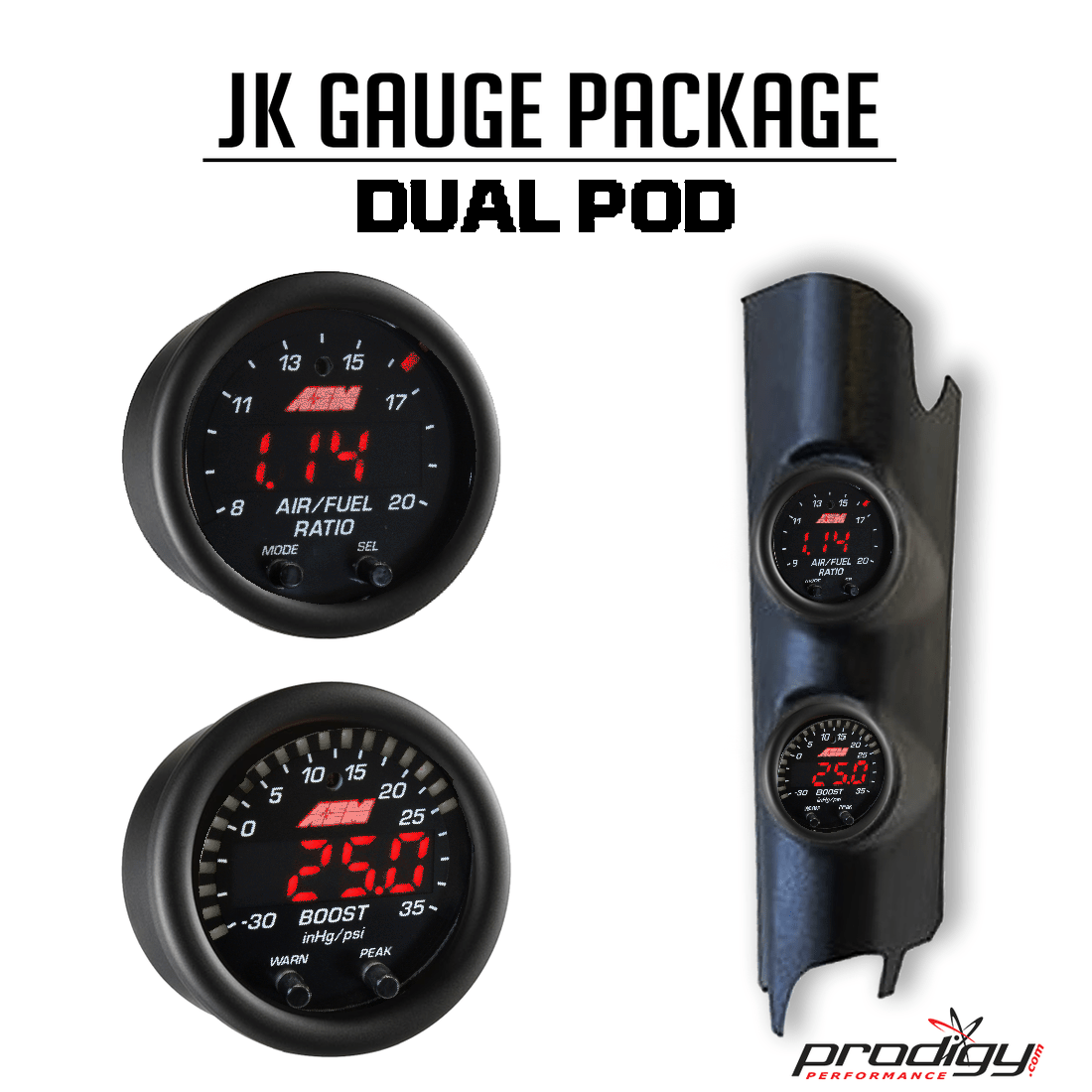 JK Gauge Package (dual pod 2011-18)