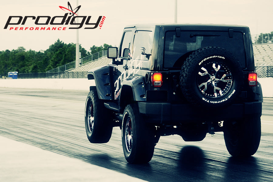 Prodigy 3.8L Turbo Jeep Wheelie at Race Track